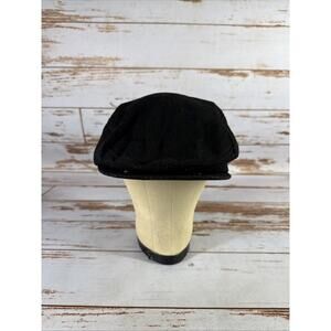 Sacramento Kings Black Newsboy Hat Size Medium By Dorfman Pacific